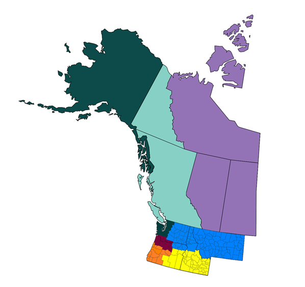 Map of PNR Divisions